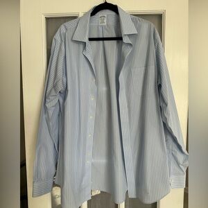 Brooks Brothers Light Blue Pinstripe Dress Shirt